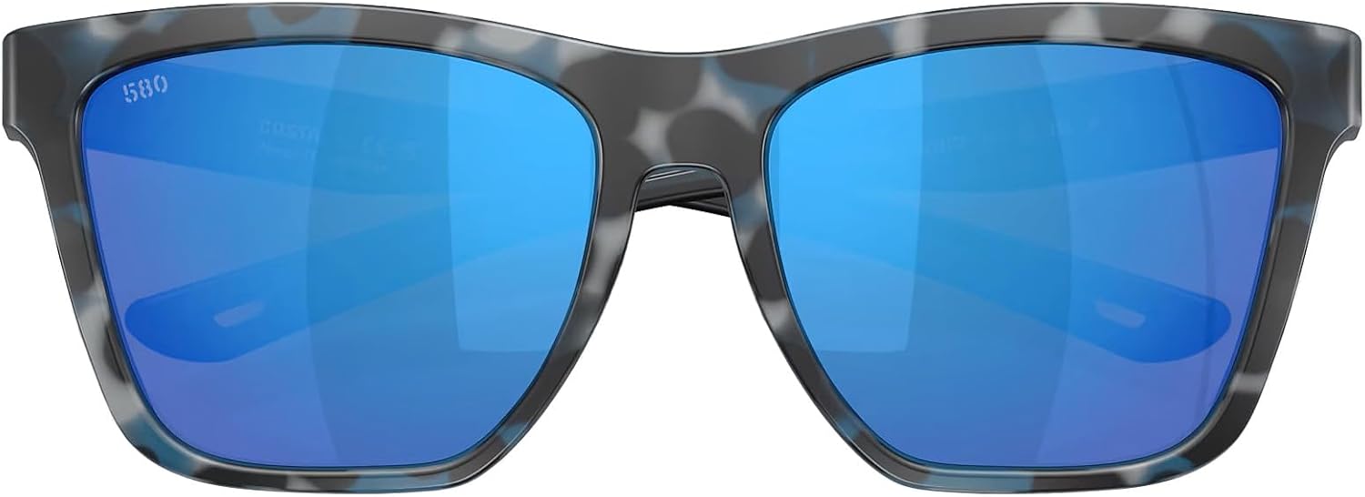 Gray polarized rectangle sunglasses with acetate frame, designed for fishing and water sports — view 3