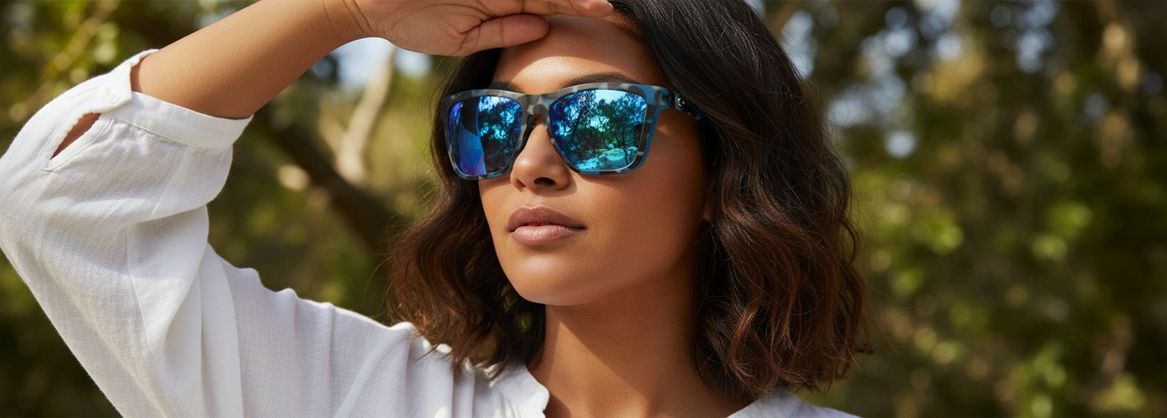 Gray polarized rectangle sunglasses with acetate frame, designed for fishing and water sports — view 6