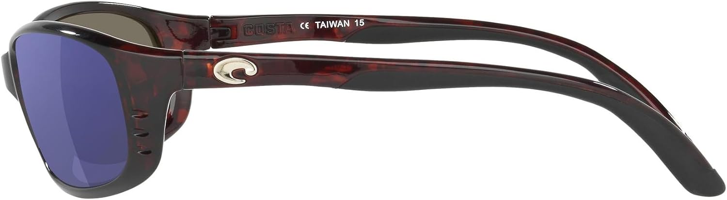 Polarized gray rectangle sunglasses with plastic frame for fishing and boating protection — side