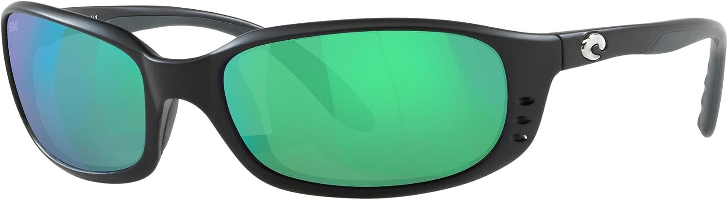 Polarized gray rectangle sunglasses with plastic frame for fishing and boating protection — view 5