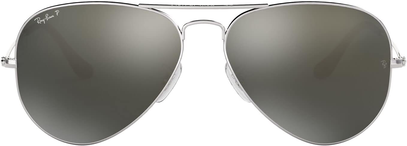 Polarized gray aviator sunglasses with metal frame, perfect for driving — view 3