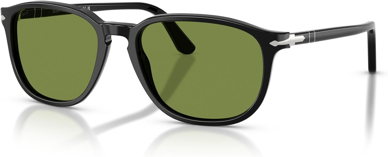 Gray acetate square sunglasses with UV400 anti-glare lenses, front view on white background — side