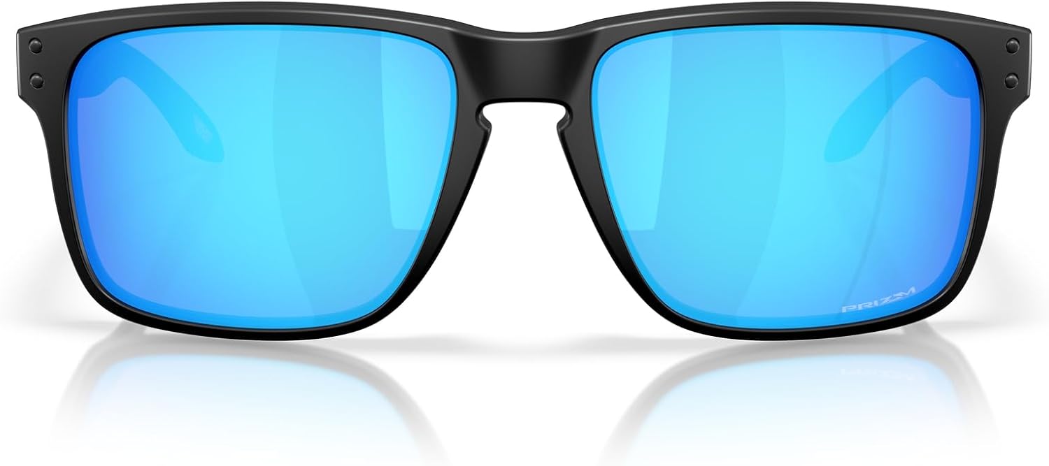 Polarized gray rectangular sunglasses with TR90 sport frame for cycling — view 5
