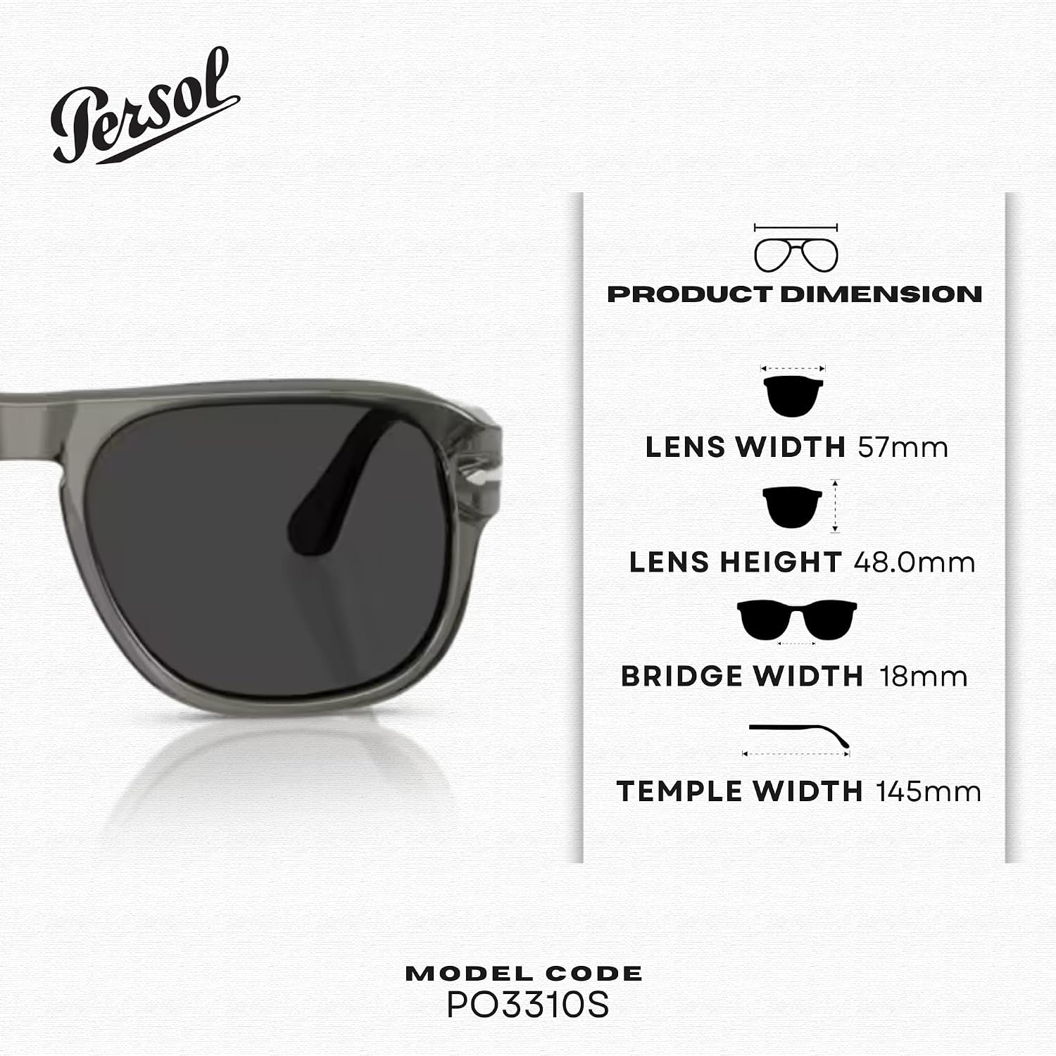 Gray rectangle sunglasses with acetate frame, ideal for professional work settings — detail