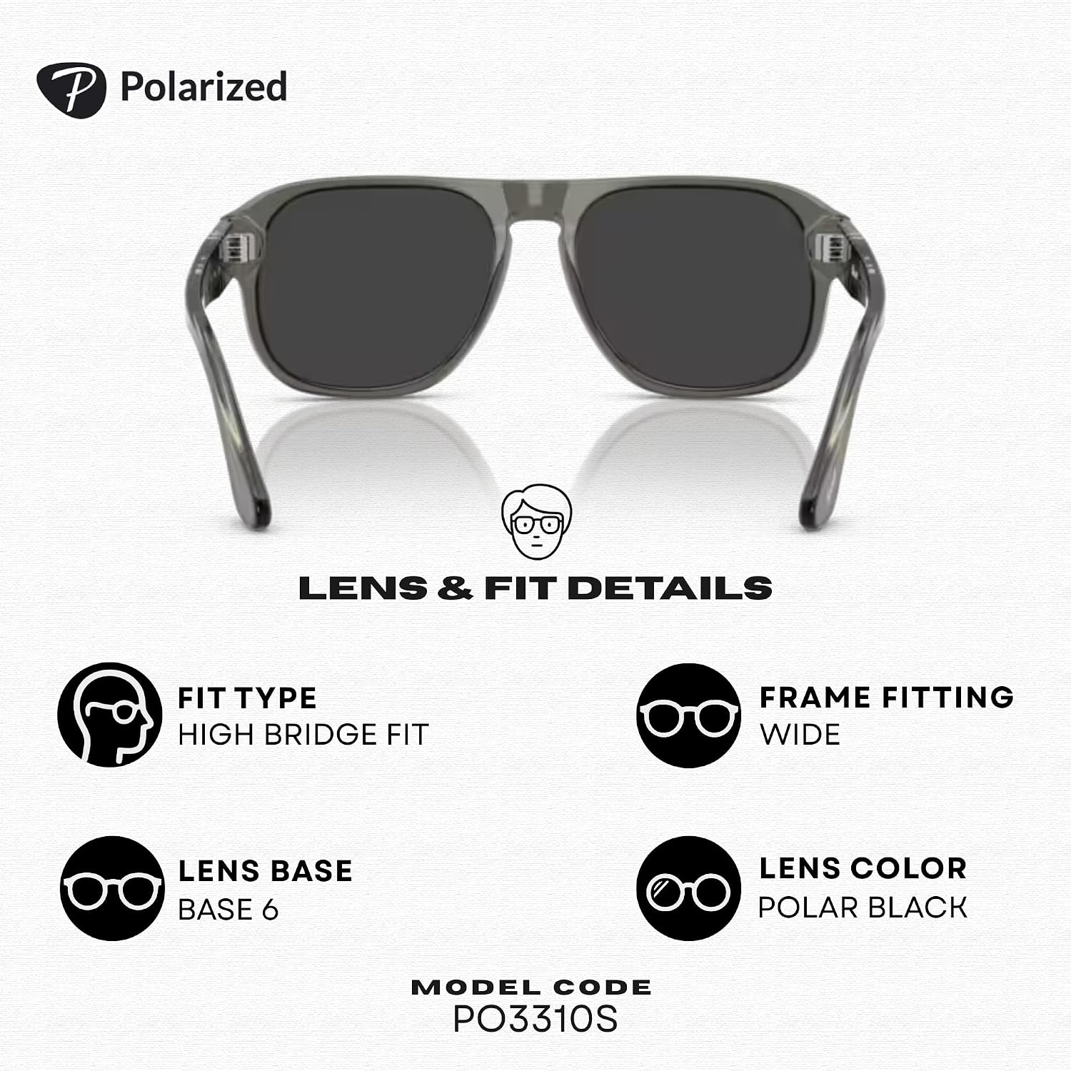 Gray rectangle sunglasses with acetate frame, ideal for professional work settings — view 2