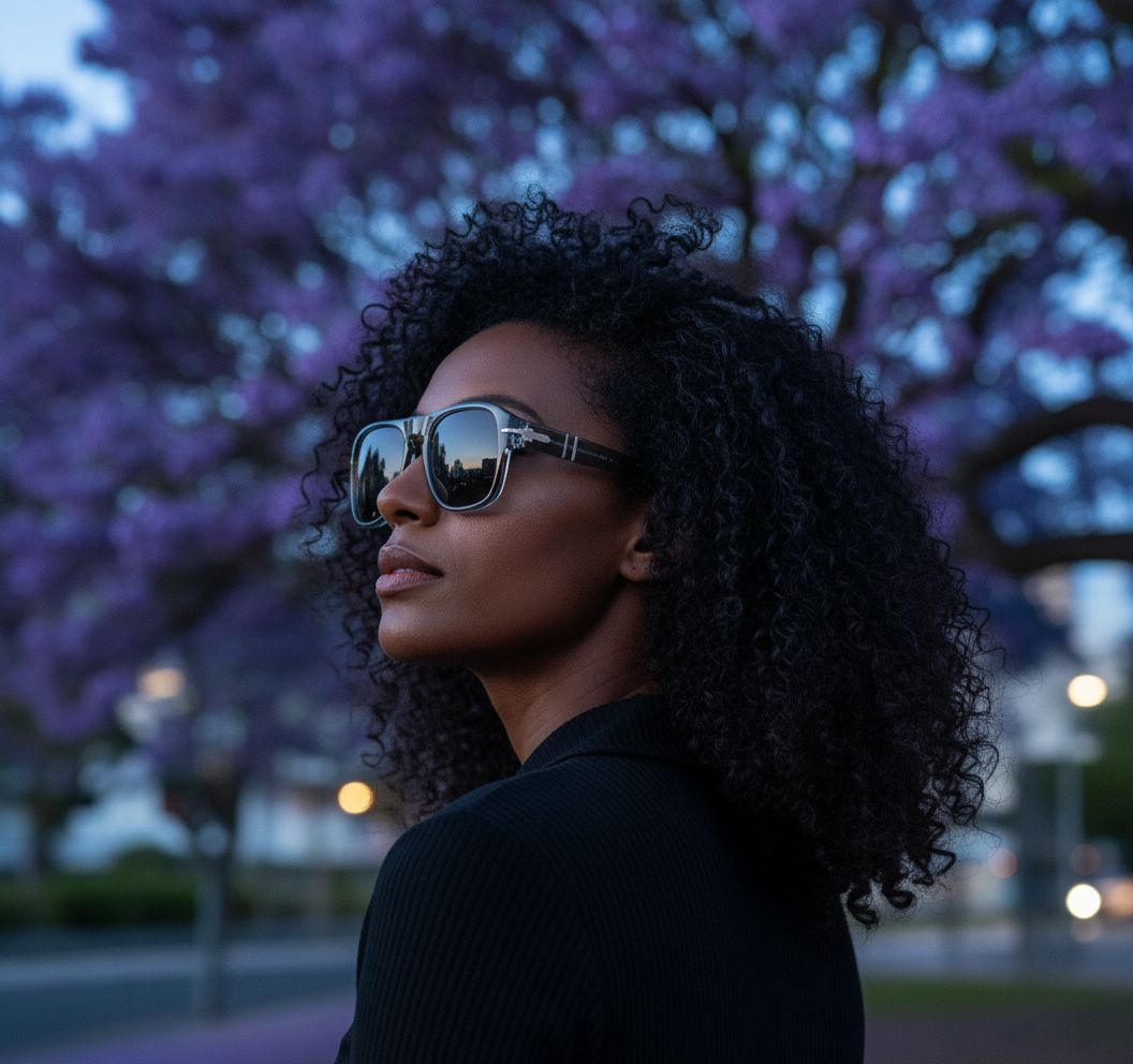 Gray rectangle sunglasses with acetate frame, ideal for professional work settings — view 2