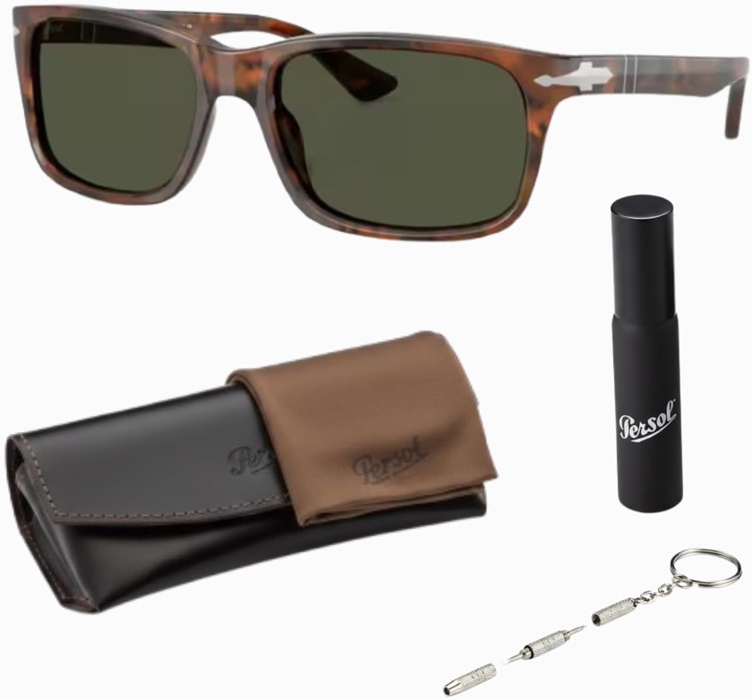 Gray rectangle sunglasses with acetate frame and UV400 anti-glare lenses for professional wear — front