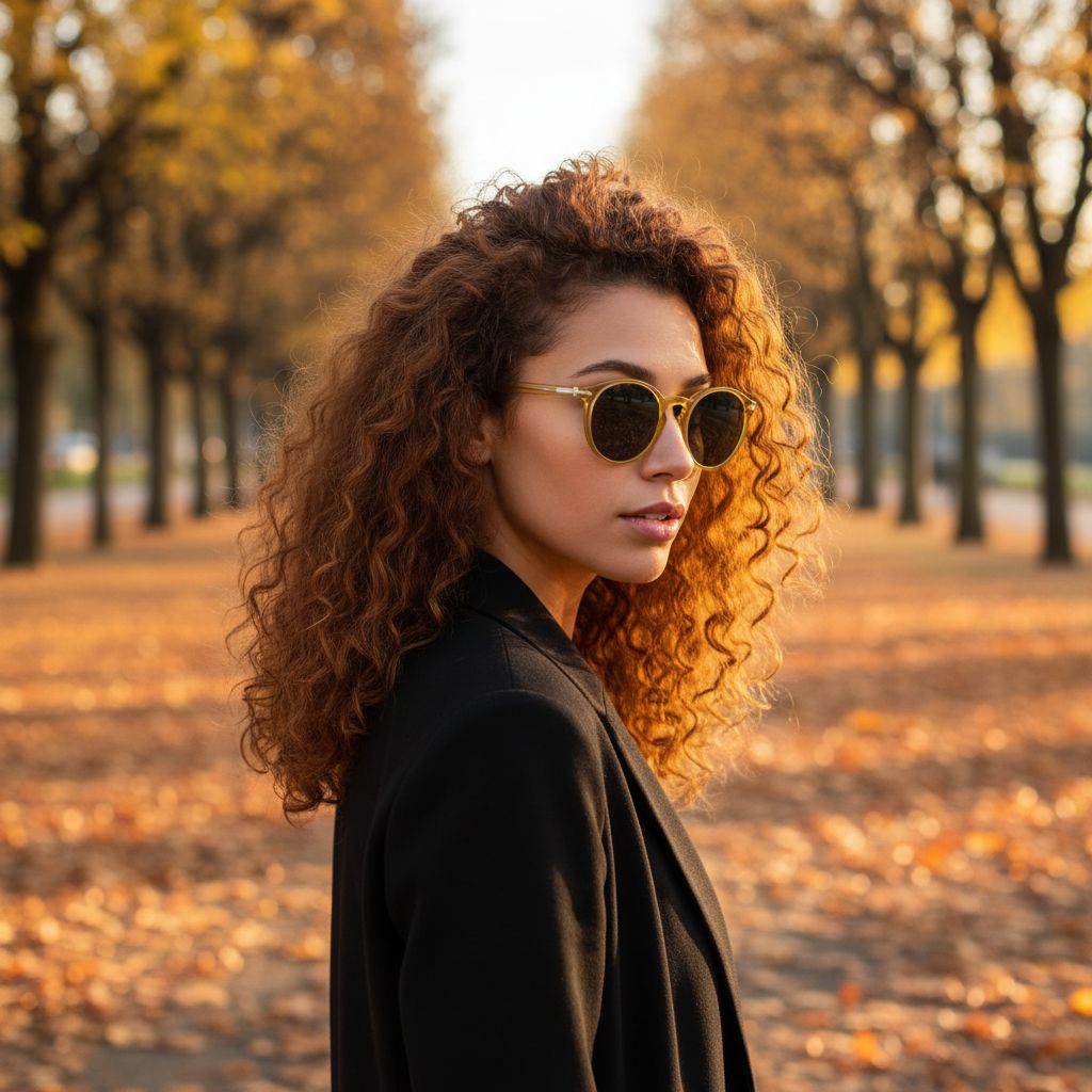 Polarized round sunglasses with gray lenses and acetate frame, retro style design — view 2