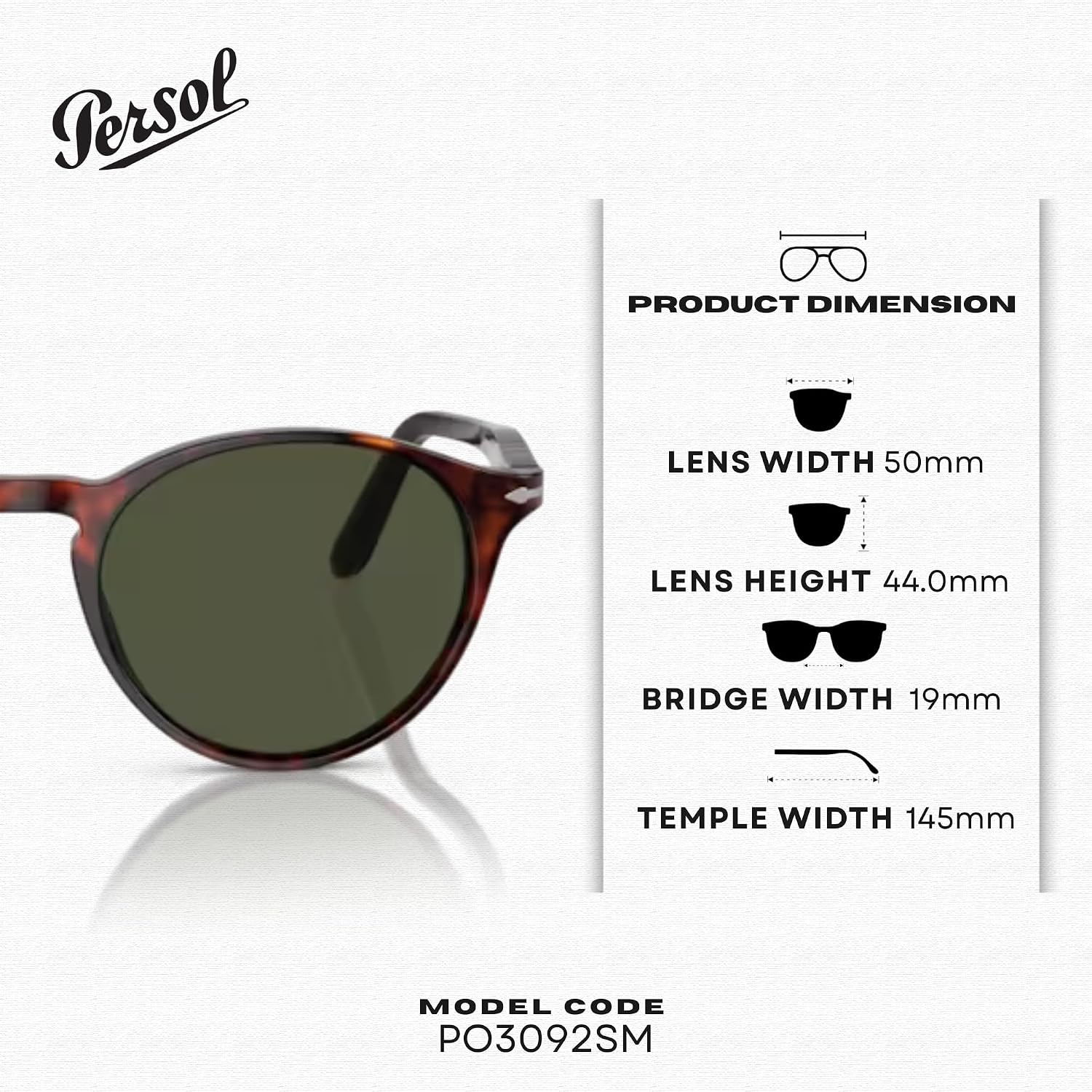 Classic round sunglasses with gray anti-glare lenses and acetate frame — detail